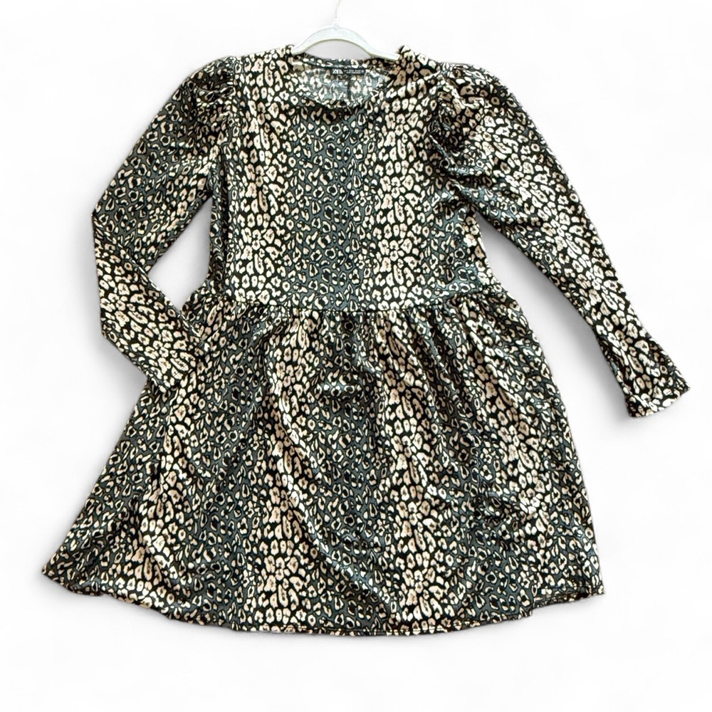 #5 🌷Zara Leopard Print Long Sleeve Dress - Picture 2 of 6